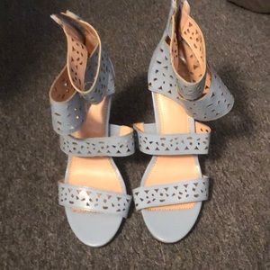 Sky blue heels